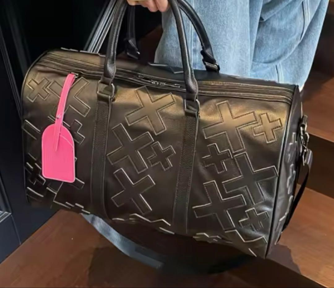 バッグ black patch Boston bag