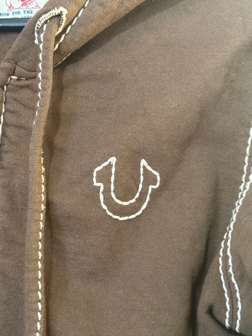USA製 TRUE RELIGION スウェット ジップアップ パーカー