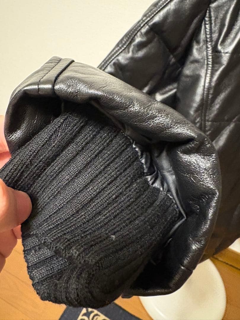 羊革ダウンブレザー