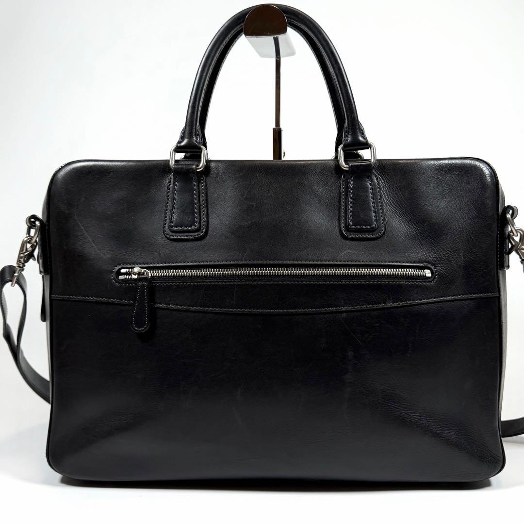 【美品】ソメスサドル　ビジネスバッグ　2way イノベーション　レザー　黒色