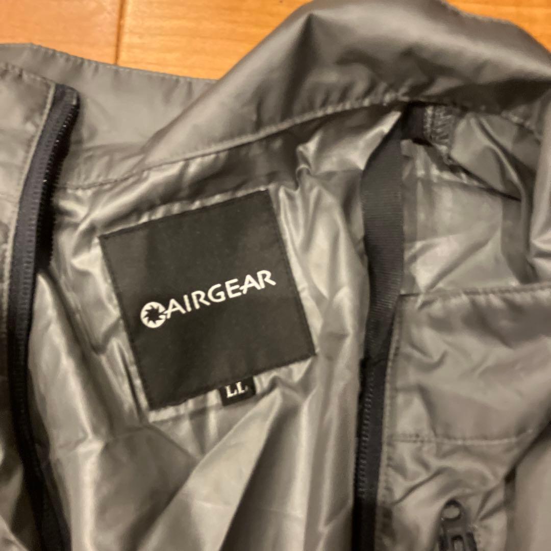 正規品、株式会社空調服ベスト3着、グレー、ネイビーのAIRGEARとファンセット