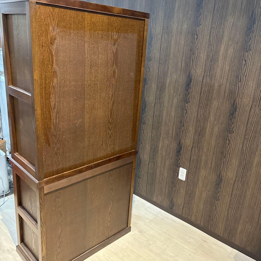 私*様 和風格子デザイン 食器棚 90cm幅