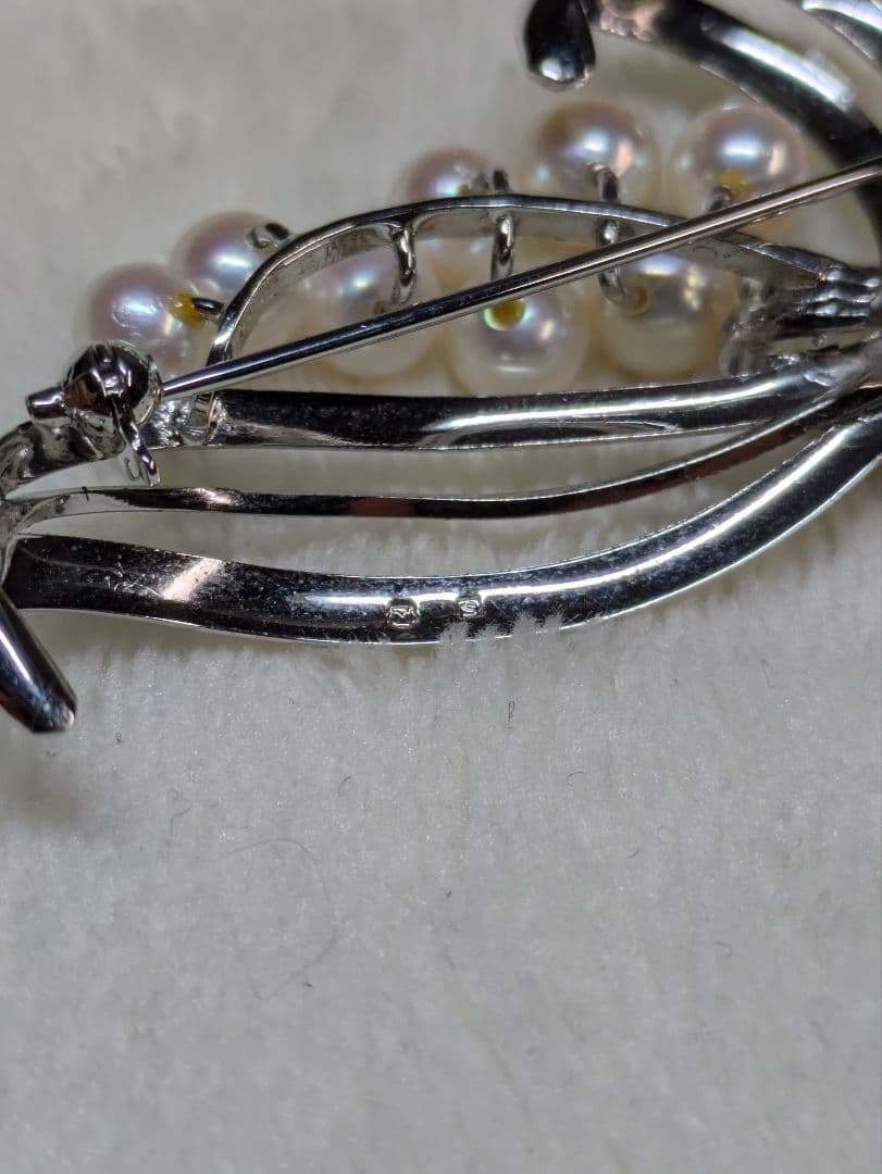 アコヤ真珠　あこや　ミキモト　ブローチ　帯留め　白蝶真珠　マベパール　ネックレス