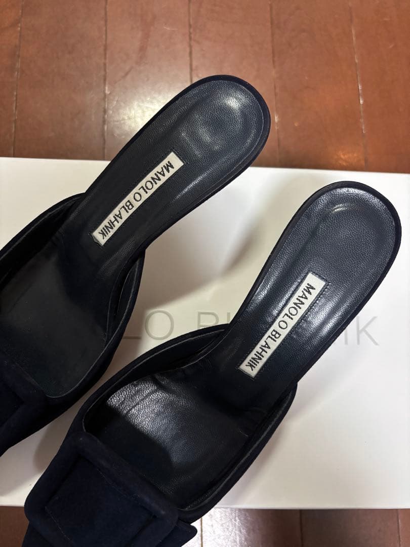 美品♡マノロブラニク　ミュール　メイセール　スエード
