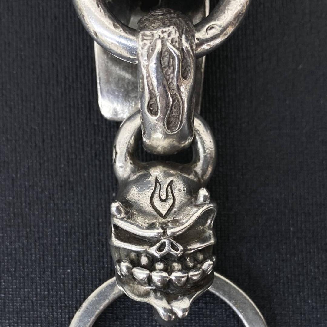 STARLINGEAR シルバー デビルブルーザー スカル キーチェーン