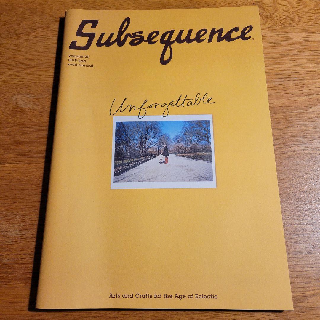 希少 Subsequence Magazine Vol.1.2 visvim