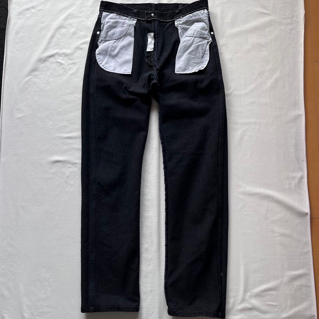 Wrangler 13MWZ ブラックデニムパンツ W32