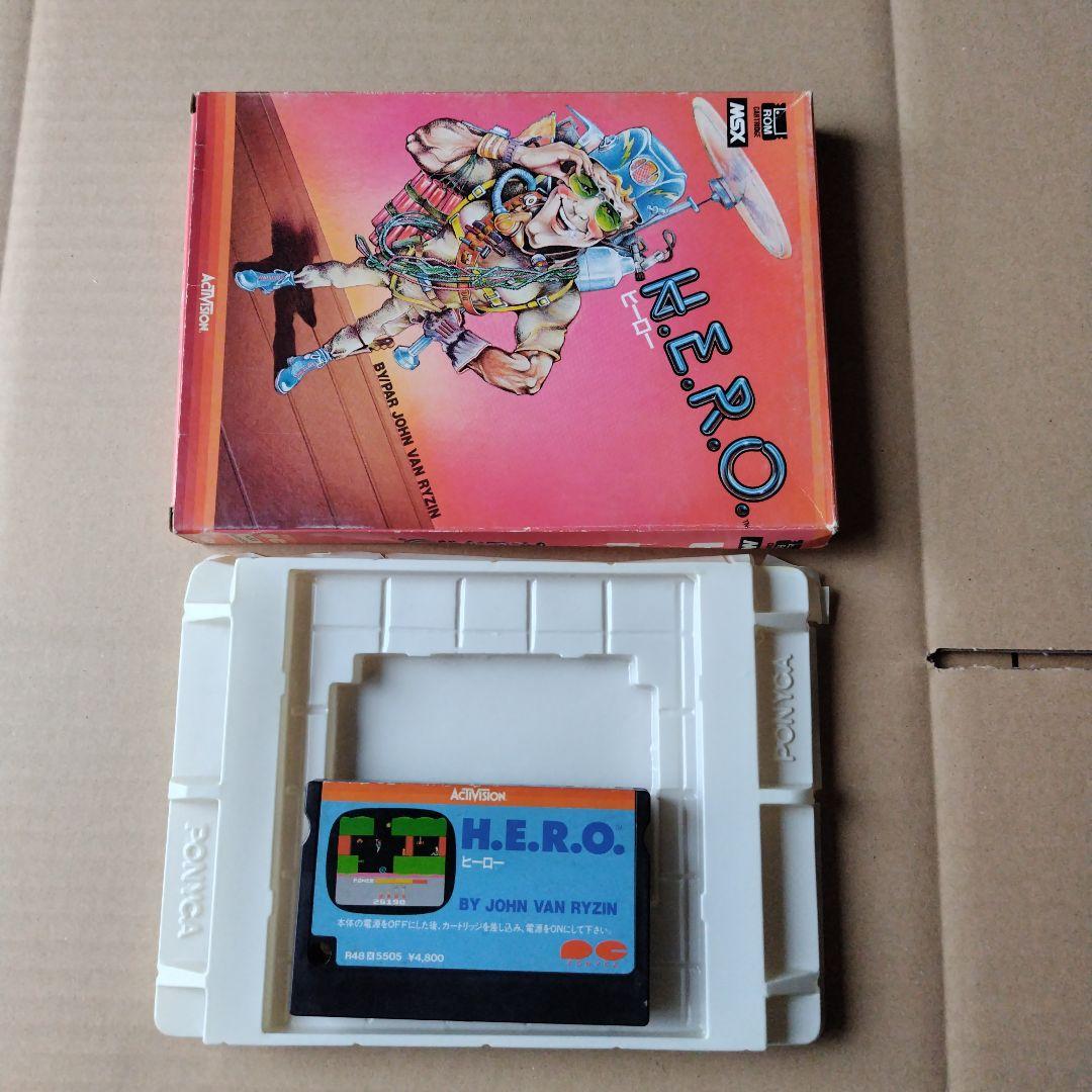 MSX　ソフト　H.E.R.O.ヒーロー　箱付き