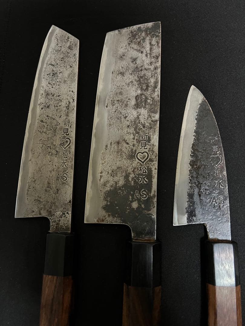 松水武田AS 菜切ー文化ー出刃セット・4本包丁