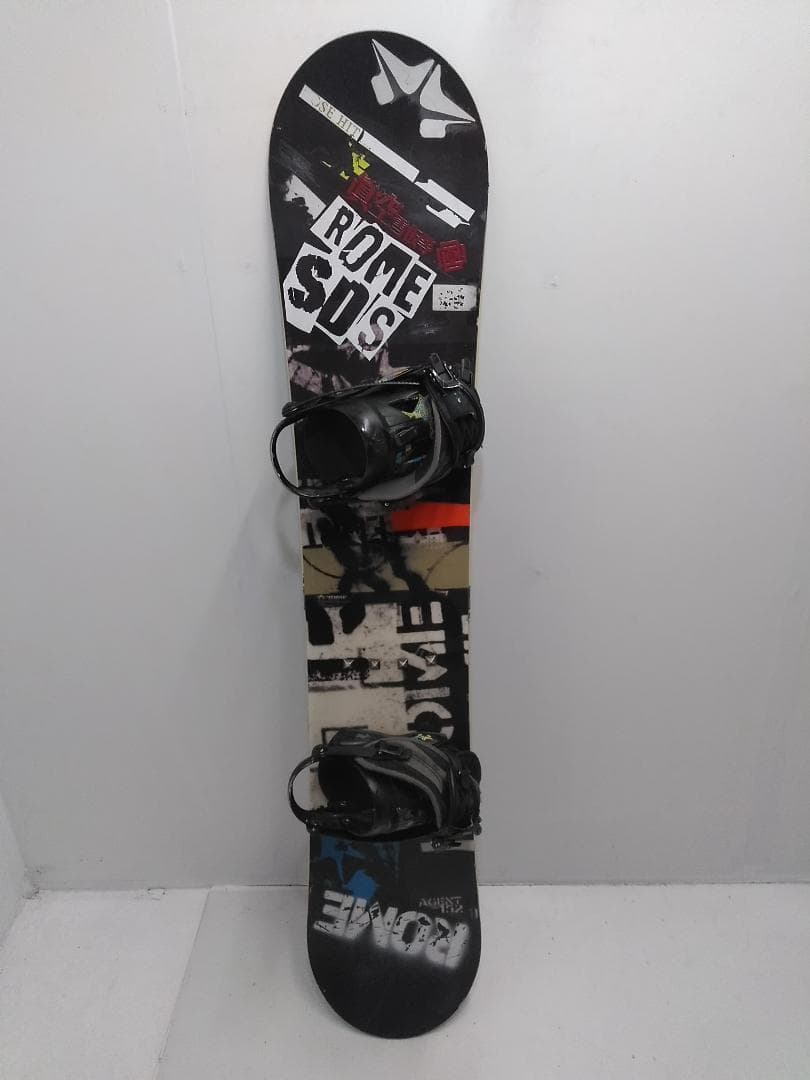 ROME SDS Agent 152cm スノーボード 2点セット ビンS-M△