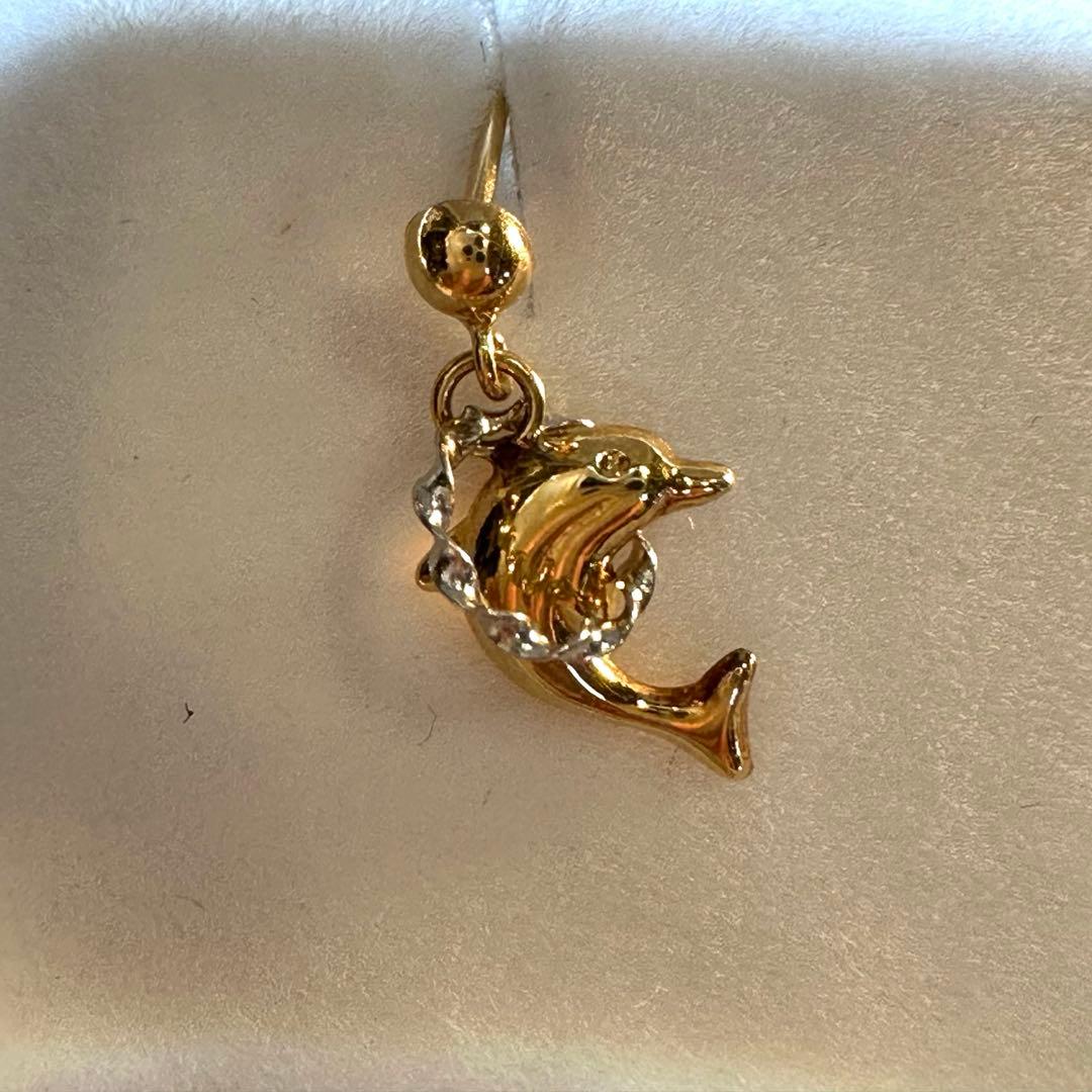 K18 イルカピアス　片方