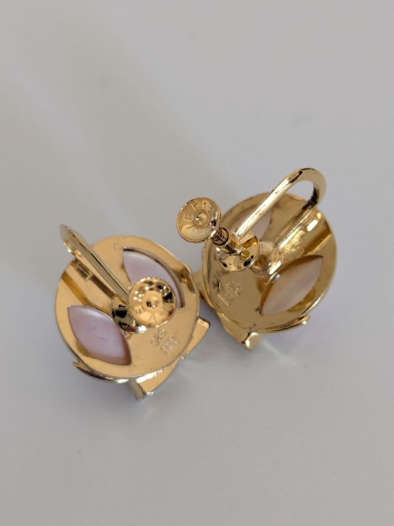 マベパール　3点　イヤリング　ネックレス　ブローチ　SILVER　ゴールド