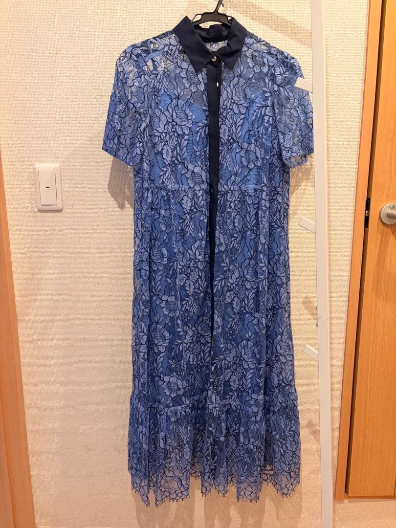 【グレースコンチネンタル】レース花柄オケージョンドレス