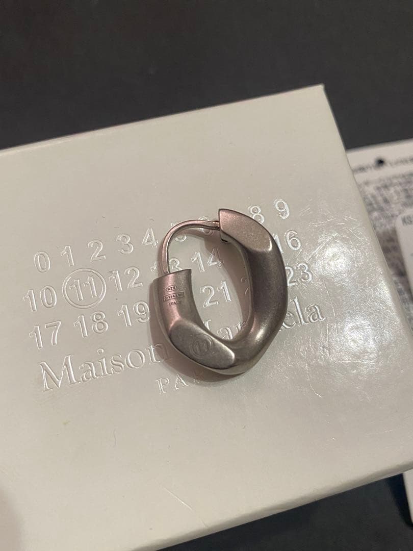 【最終値下げ】Maison Margiela フープピアス シルバー