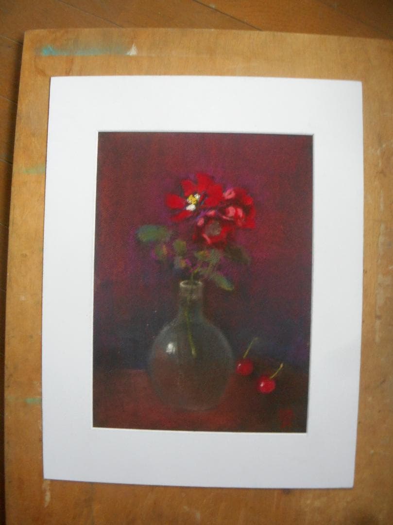 花とサクランボ