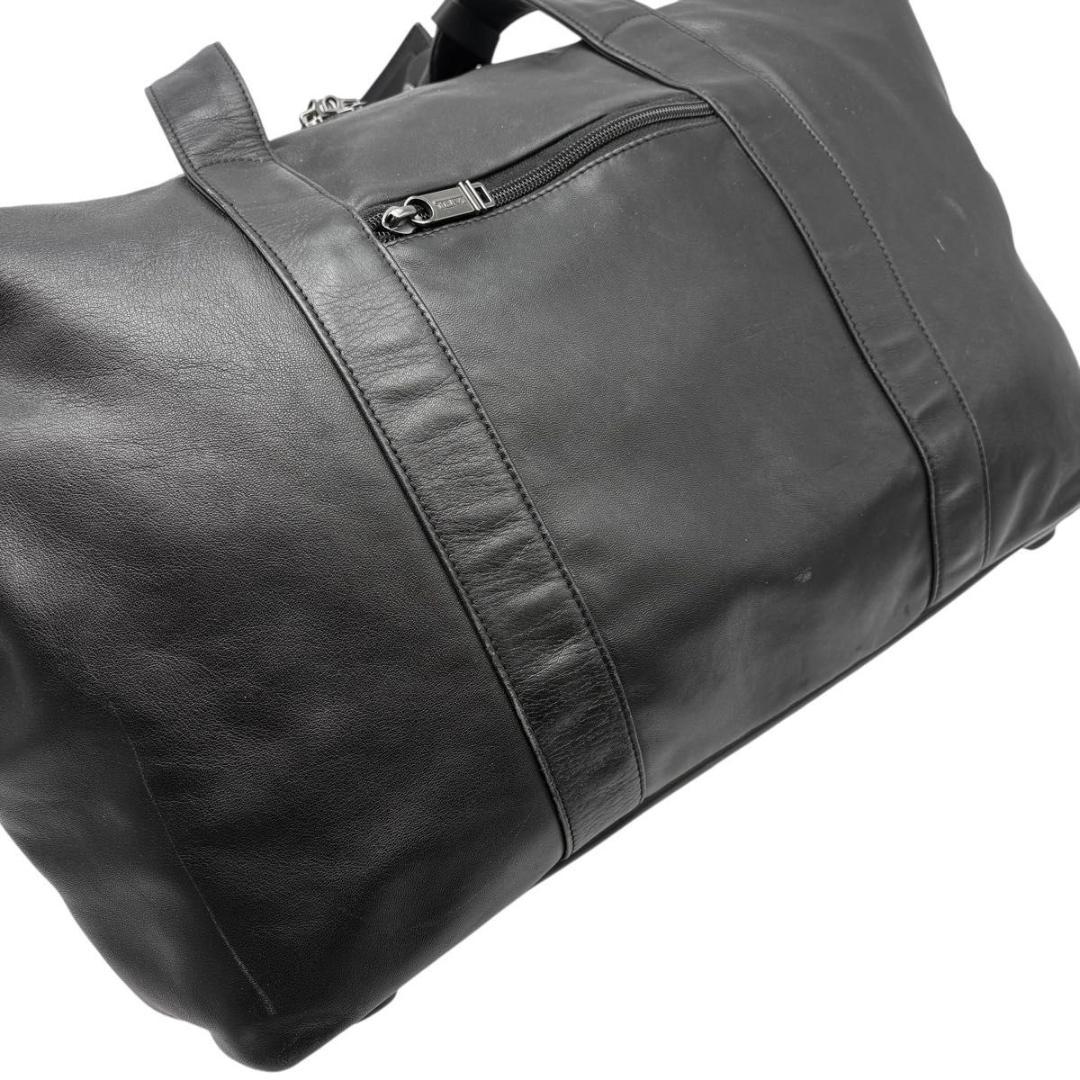 希少 TUMI ボストンバッグ オールレザー 2way ブラック 大容量 鍵付き