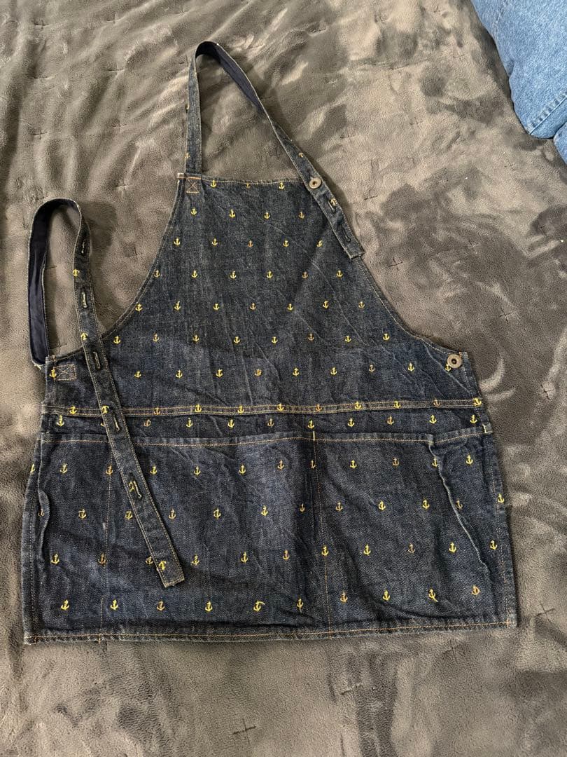 KAPITAL デニムエプロン アンカー刺繍