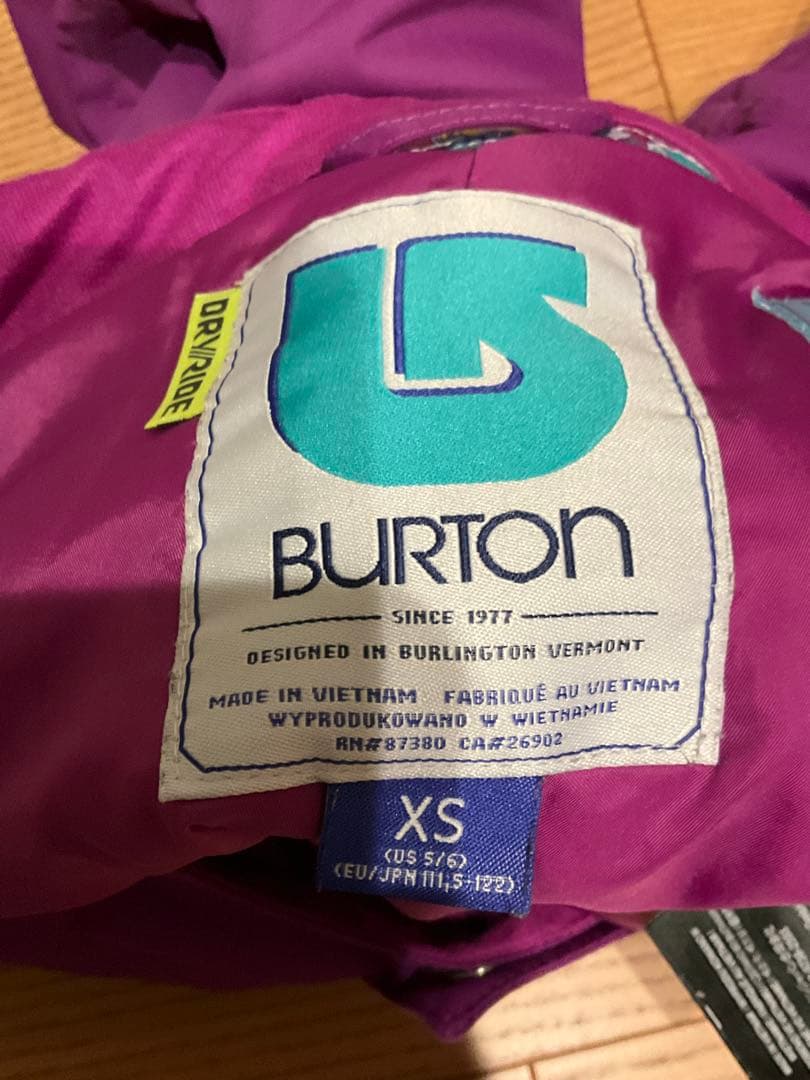 BURTON スキーウエア ジュニアXS 111.5-122cm 上下セット