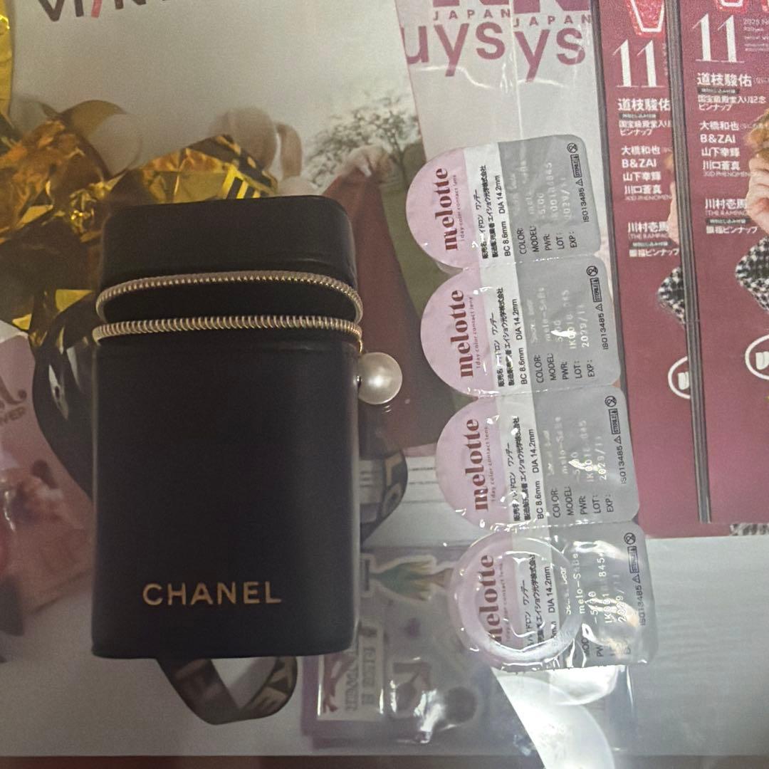 ‼️入手困難‼️ CHANEL ブラックレザー リップケアケース