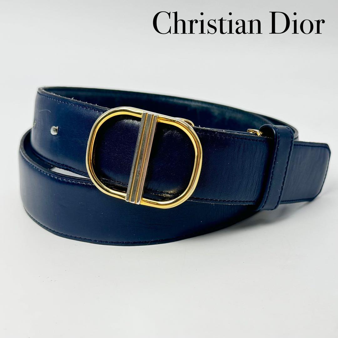 Christian Dior ディオール ヴィンテージ レザーベルト レディース