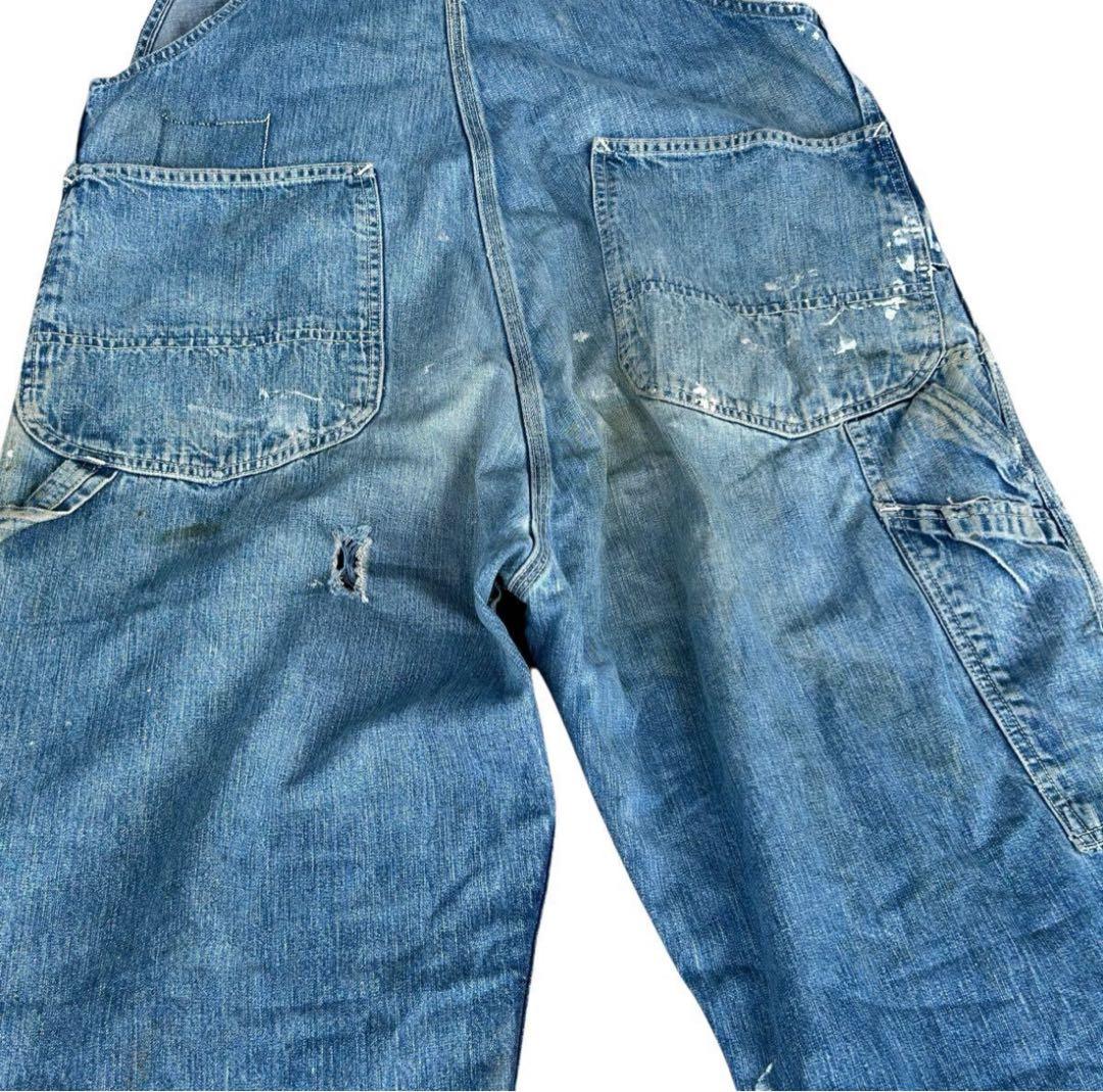 ビンテージ　40s Lee ハウスマーク オーバーオール　ペインター　デニム
