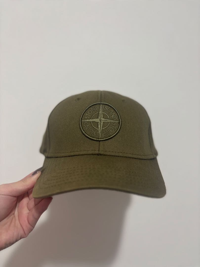 STONE  キャップ カーキ