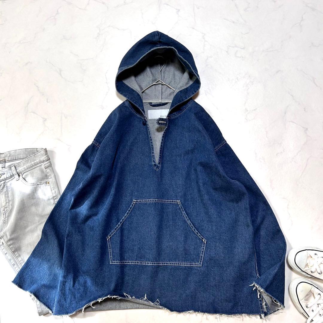極美品ウィムガゼットインフルエンサーコラボデニムフーディー2025定価3.7千円