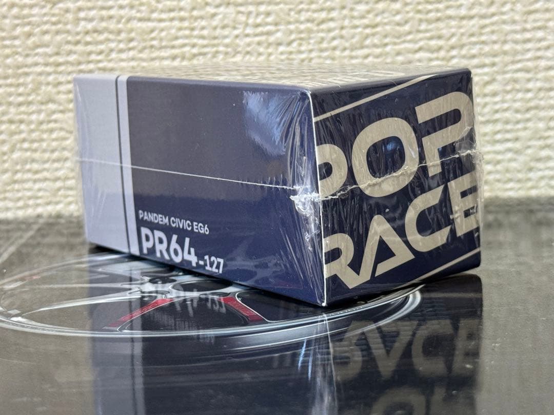 ミニカー Poprace 1/64 Honda PANDEM CIVIC EG6