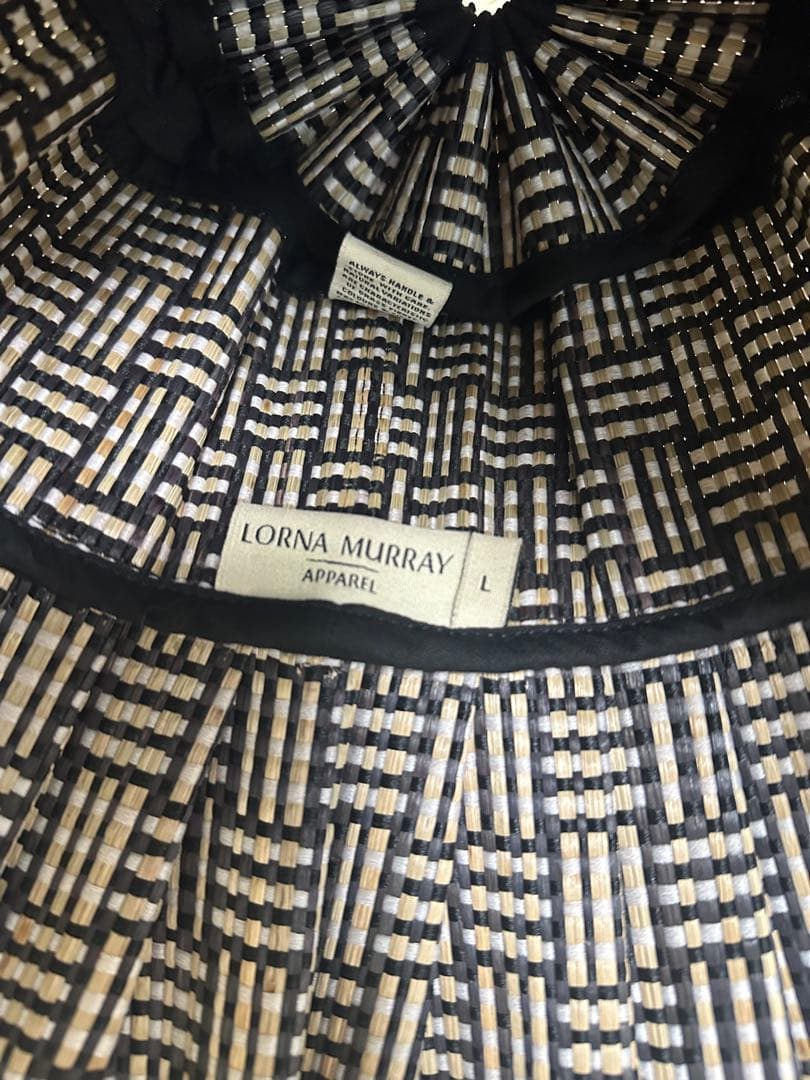 Lorna Murray 麦わら帽子　black bamboo MAXI カプリ