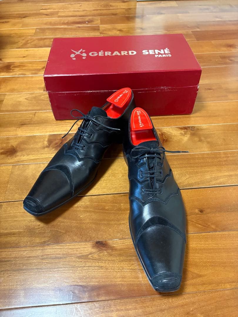 GÉRARD SENÉ PARIS 革靴 黒 9½30 シューキーパー/箱付