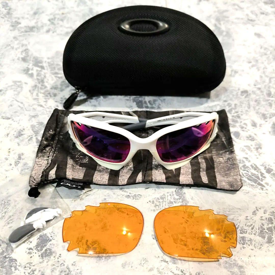 OAKLEY★サングラス★レーシングジャケット/ホワイト■付属品完備