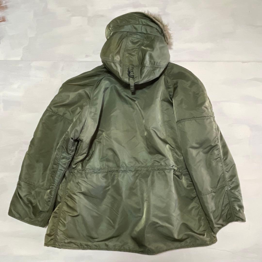 90s USA製　旧タグ　ALPHA N-3B フライトジャケット　IDEAL