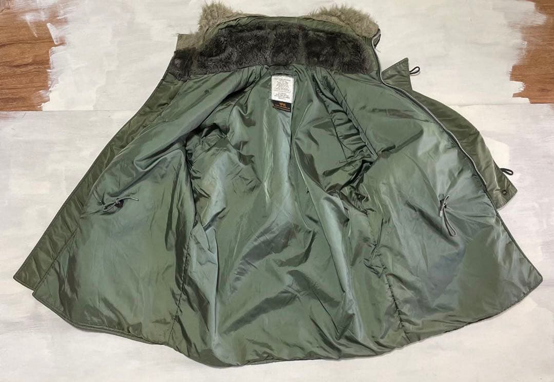 90s USA製　旧タグ　ALPHA N-3B フライトジャケット　IDEAL