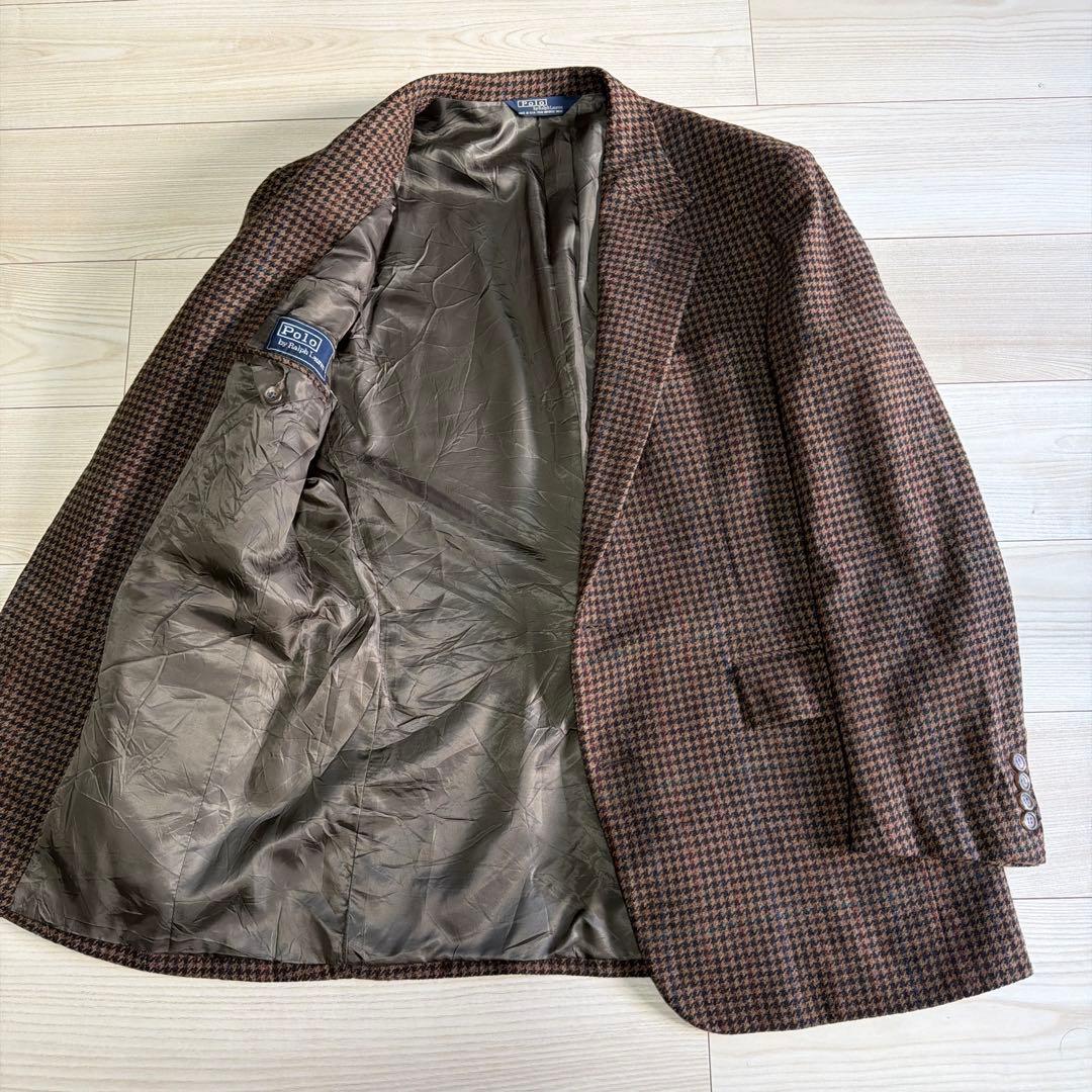 ぱ*ち様 極上　70〜80s USA製　ポロバイラルフローレン　ハウンドトゥース