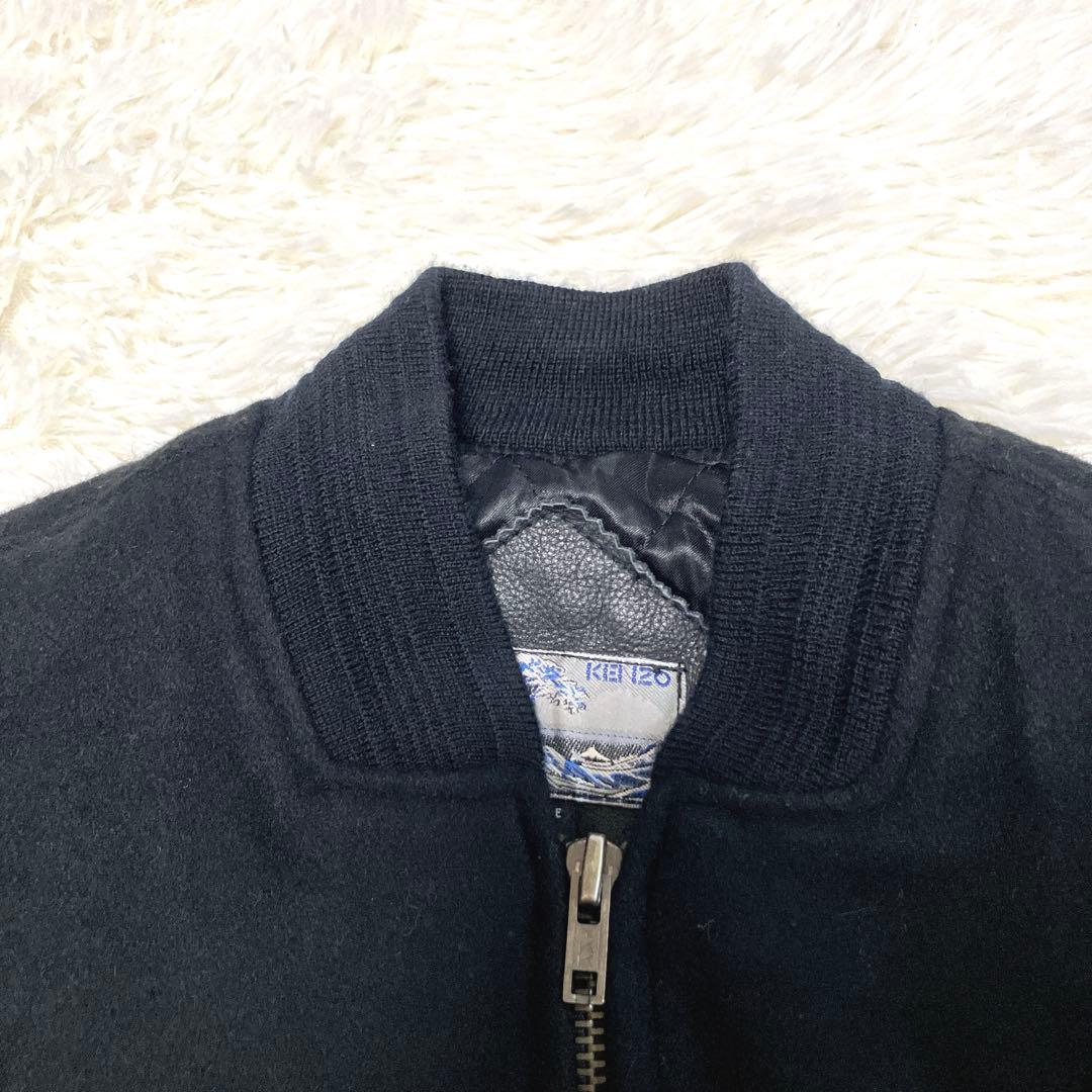 激レア✨kenzo jeans ケンゾー　ボンバーJK　短丈　ビーズロゴ y2k