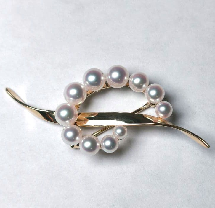 【美品 最高級】ミキモト ブローチ パール サークル K18 愛子様 ご着用 箱