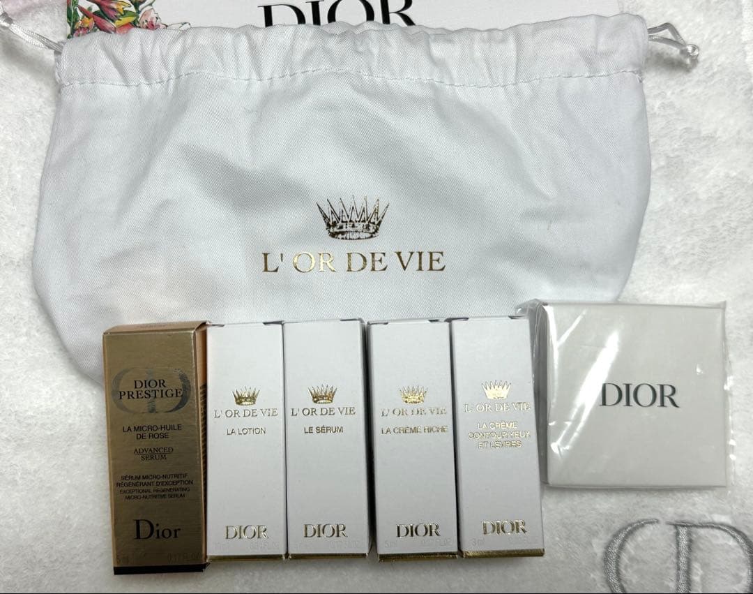 Diorディオール ロードヴィ 4点サンプルセット ポーチ セラミックチャーム付