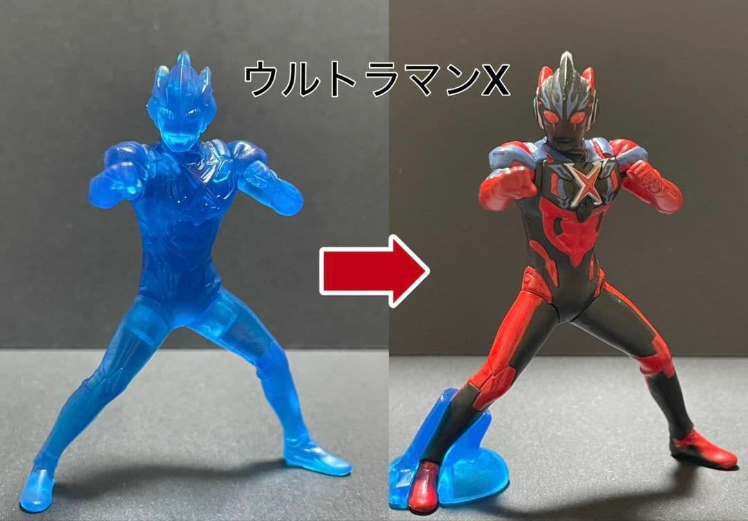 ＨＧシリーズウルトラマン（ダークネス軍団）改造リペイント全４種