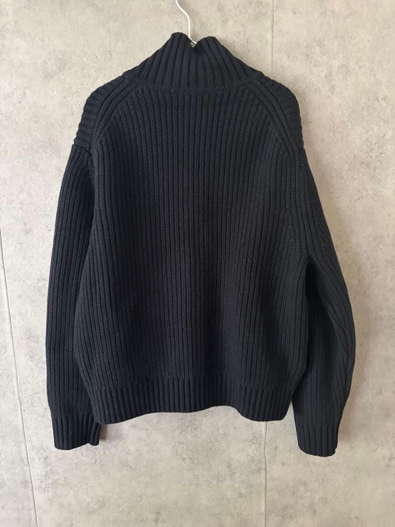 コス　COS　ファンネルネックニットウールジャケット