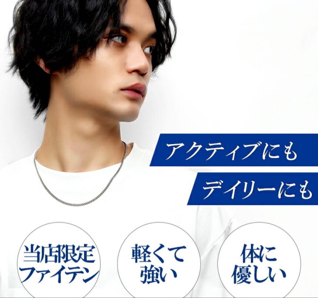 phiten ファイテン　純チタン チェーンネックレス　50cm