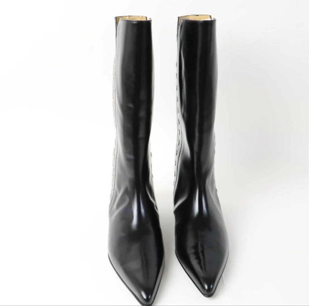 美品　TOGA PULLA サイドゴア レザー ロングブーツ 38