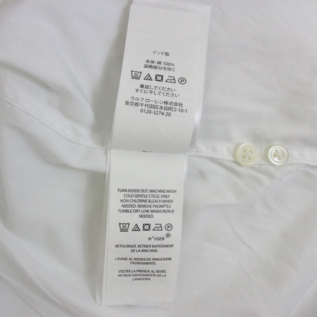 ポロラルフローレン　モノグラム ブルゾンスリーブ シャツ XL　長袖シャツ