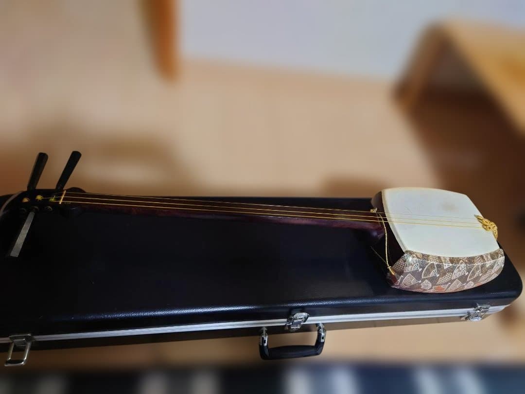 三味線, 中棹, ハードケース付き