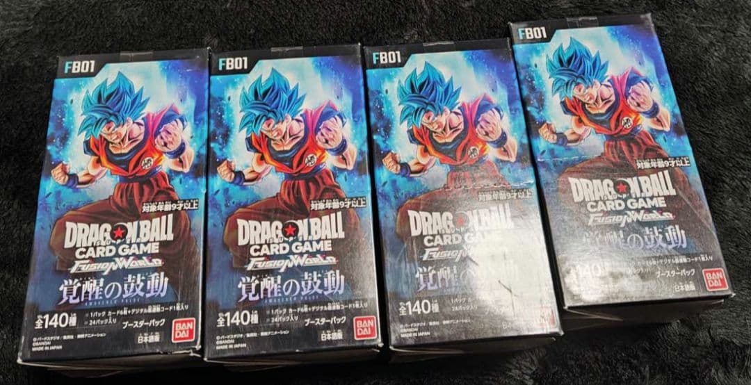 ドラゴンボールカードゲーム 覚醒の鼓動 未開封BOX 4BOX