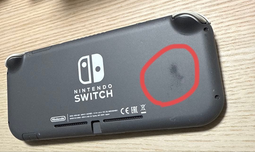 Nintendo Switch Lite グレー 傷あり