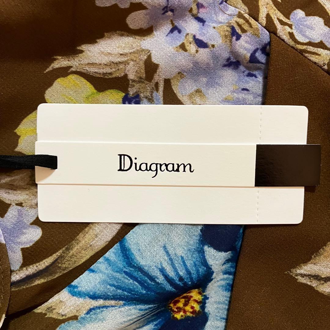 グレースコンチネンタル ミモザプリント　ワンピース　シフォンワンピース　36