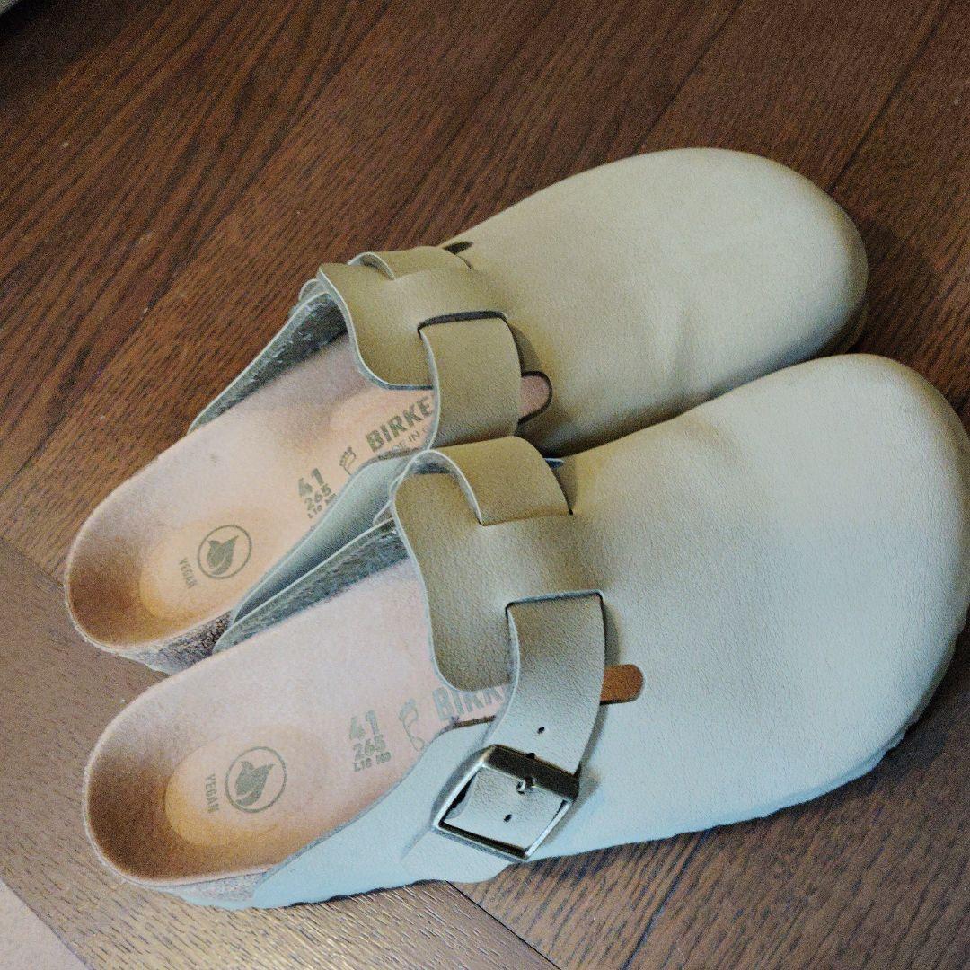 美品BIRKENSTOCKボストン トープ サンダル　41　スエード