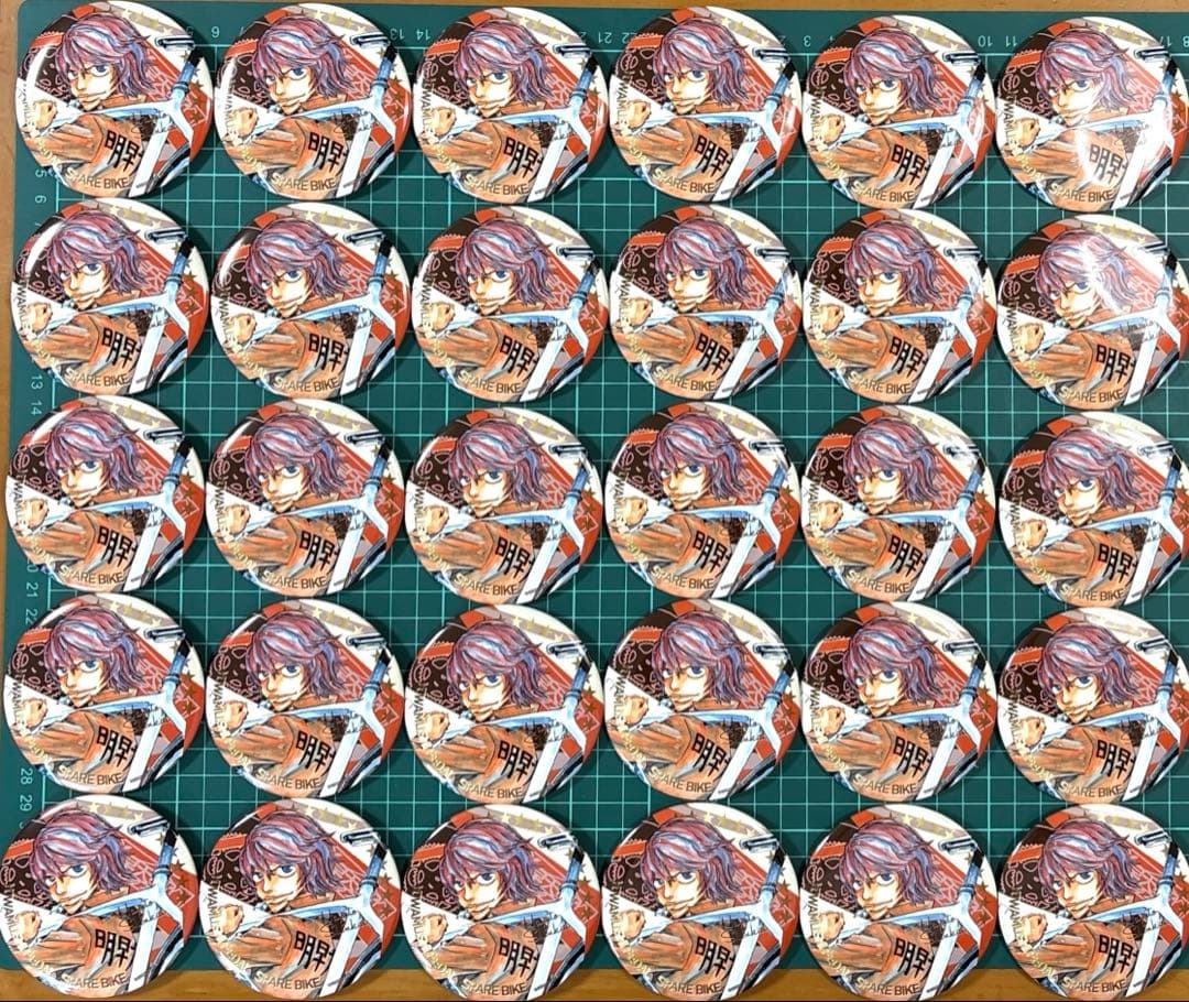 弱虫ペダル 秋田書店 SPARE BIKE 原作柄 新開隼人 缶バッジ 30点