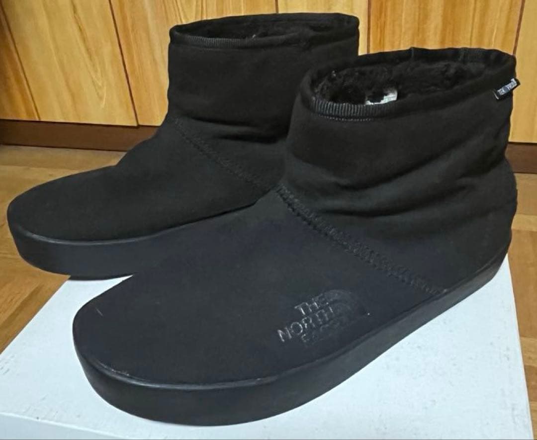 つる　THE NORTH FACE黒スリッポンブーツ24.0ノースフェイス