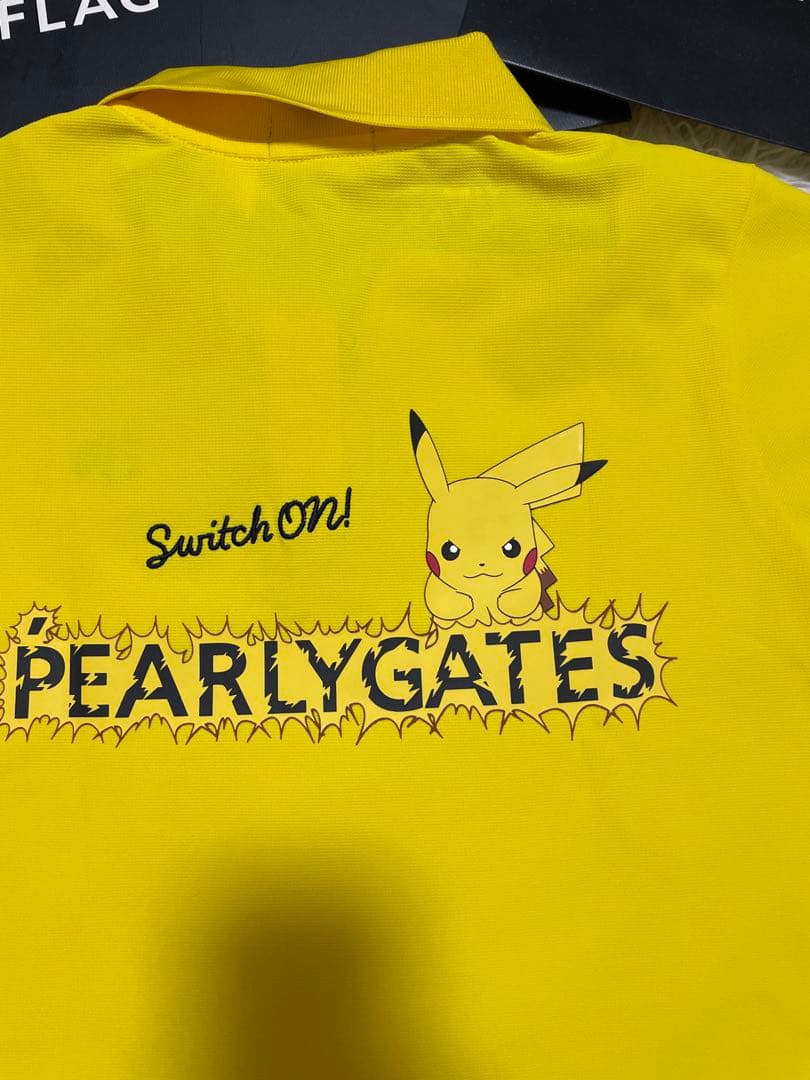 人気完売パーリーゲイツポケモンピカチュウ ボーダー調カノコ半袖ポロシャツサイズ2